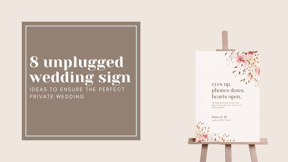 8 unplugged wedding sign ideas to ensure the perfect private wedding